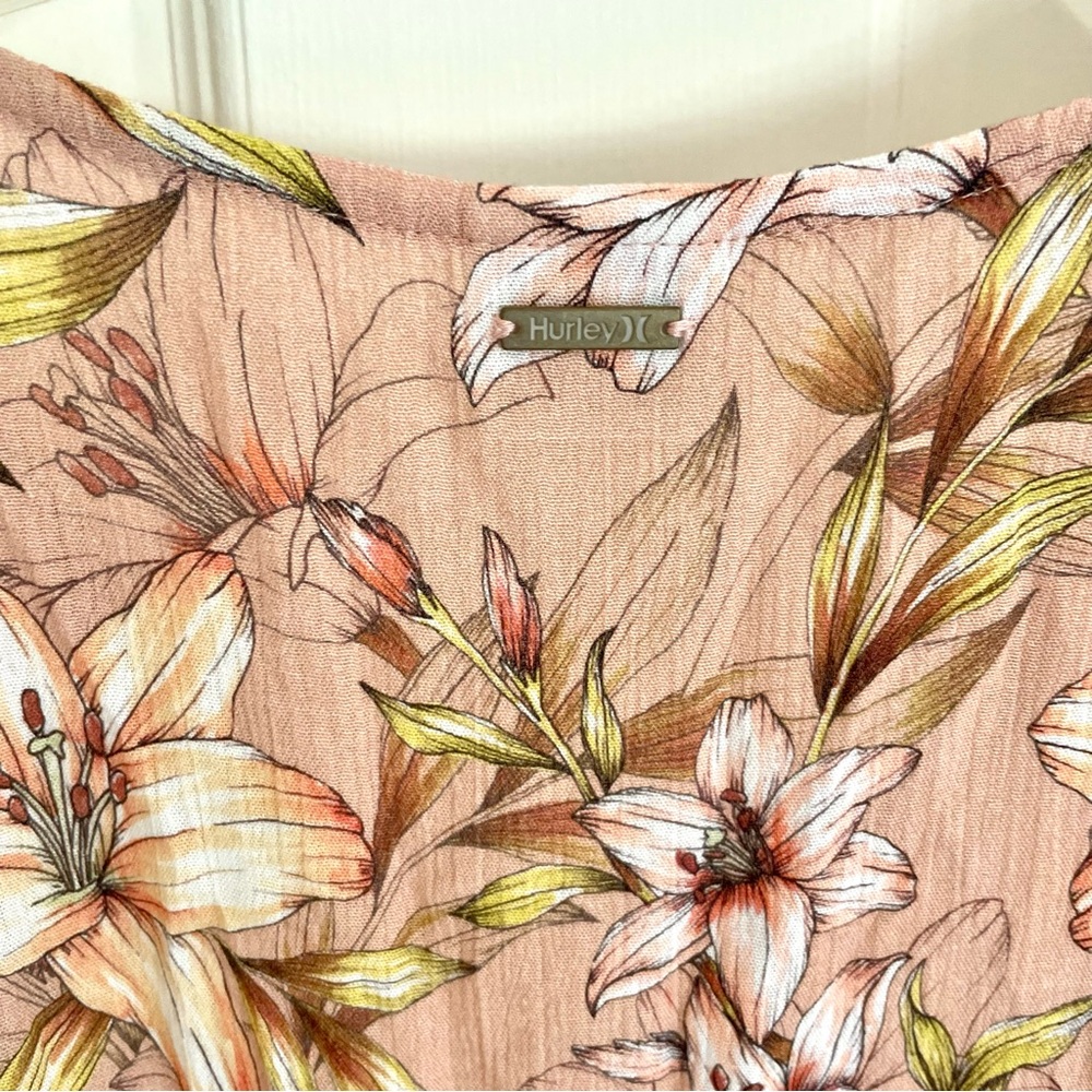 Hurley Lily Floral 3/4 Sleeve Midi Dress - Picture 6 of 6